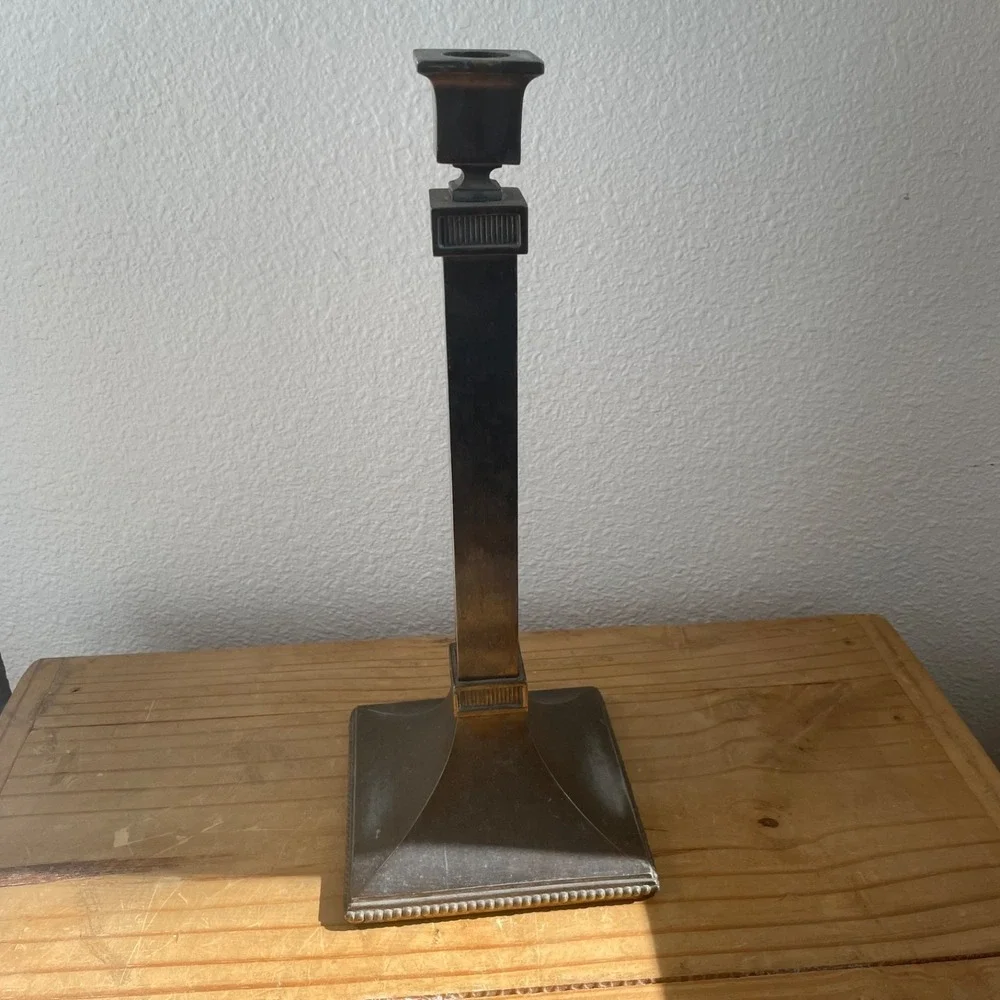 Pair Of Antique Tall Candlesticks Arts Crafts 1 is‎ B&H Bradley Hubbard